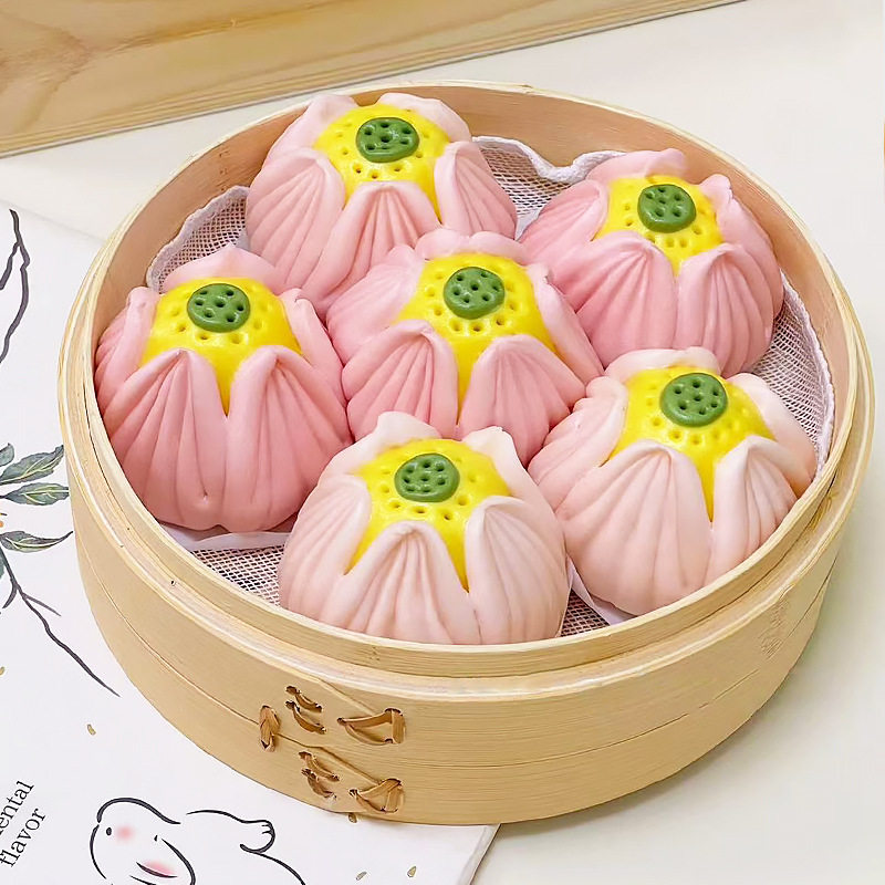 卡通馒头模具莲花花样面食荷花