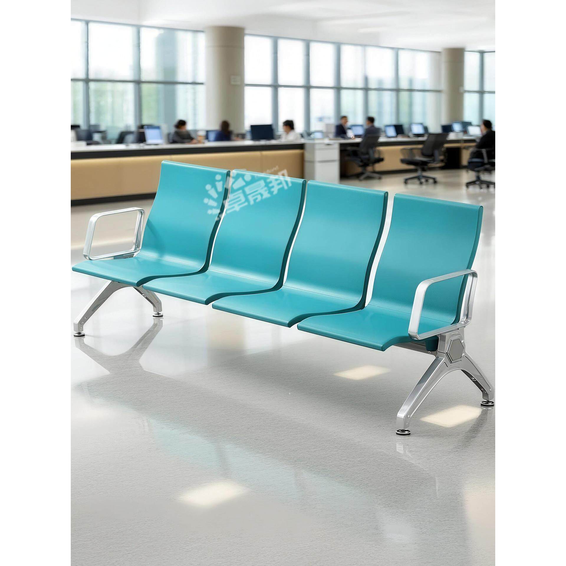 pu排椅三人位连排座椅候诊椅银行车站机场等候椅医院诊所输液椅