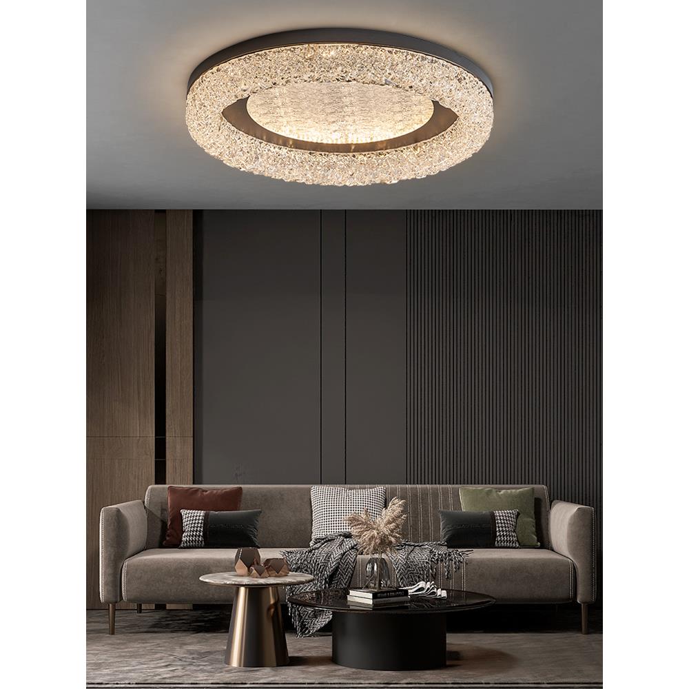 2025新款卧室吸顶灯高端树脂主卧灯家用设计师创意护眼客厅吸顶灯