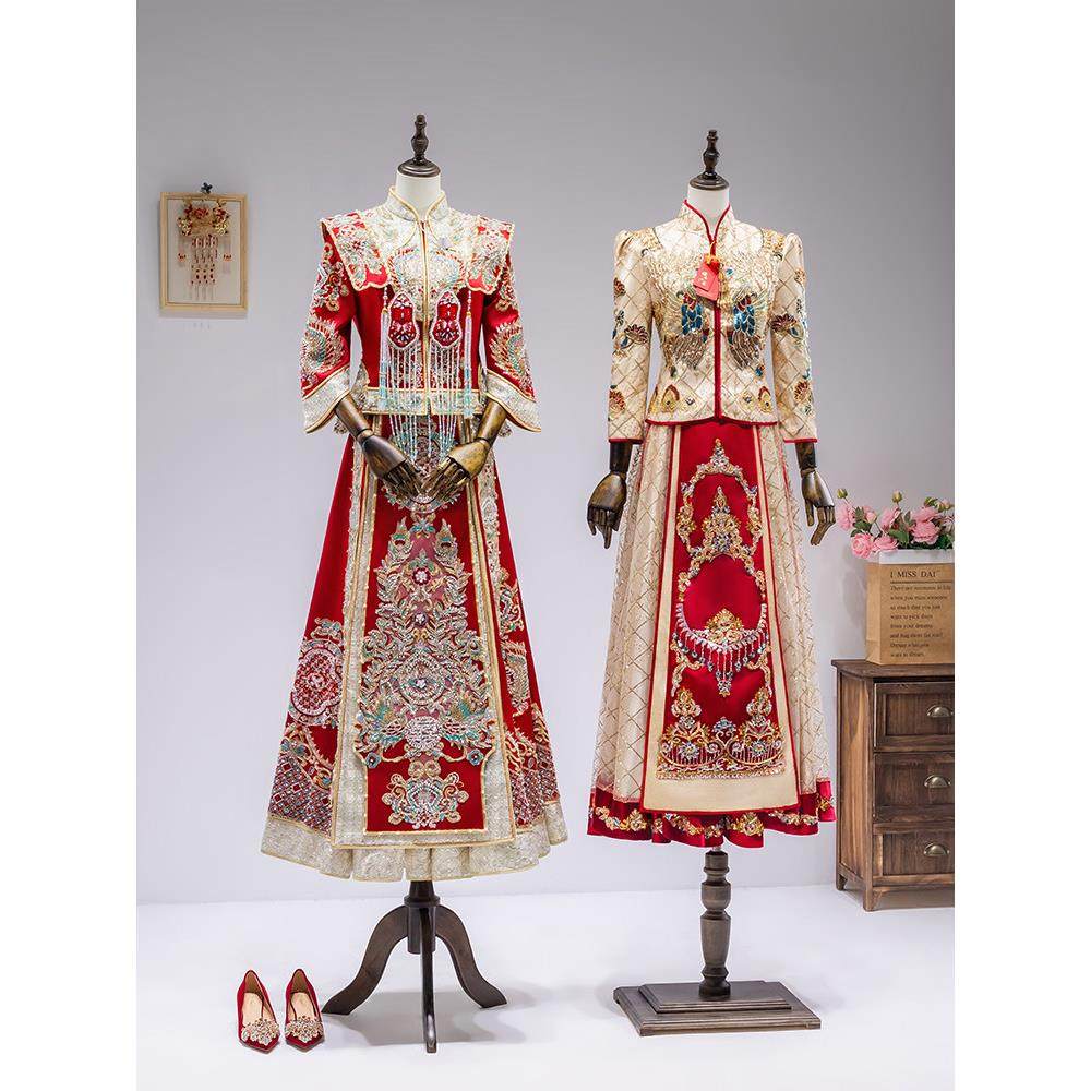 婚纱店专用模特展示架旗袍秀禾汉服礼服人台服装店半身女装道具