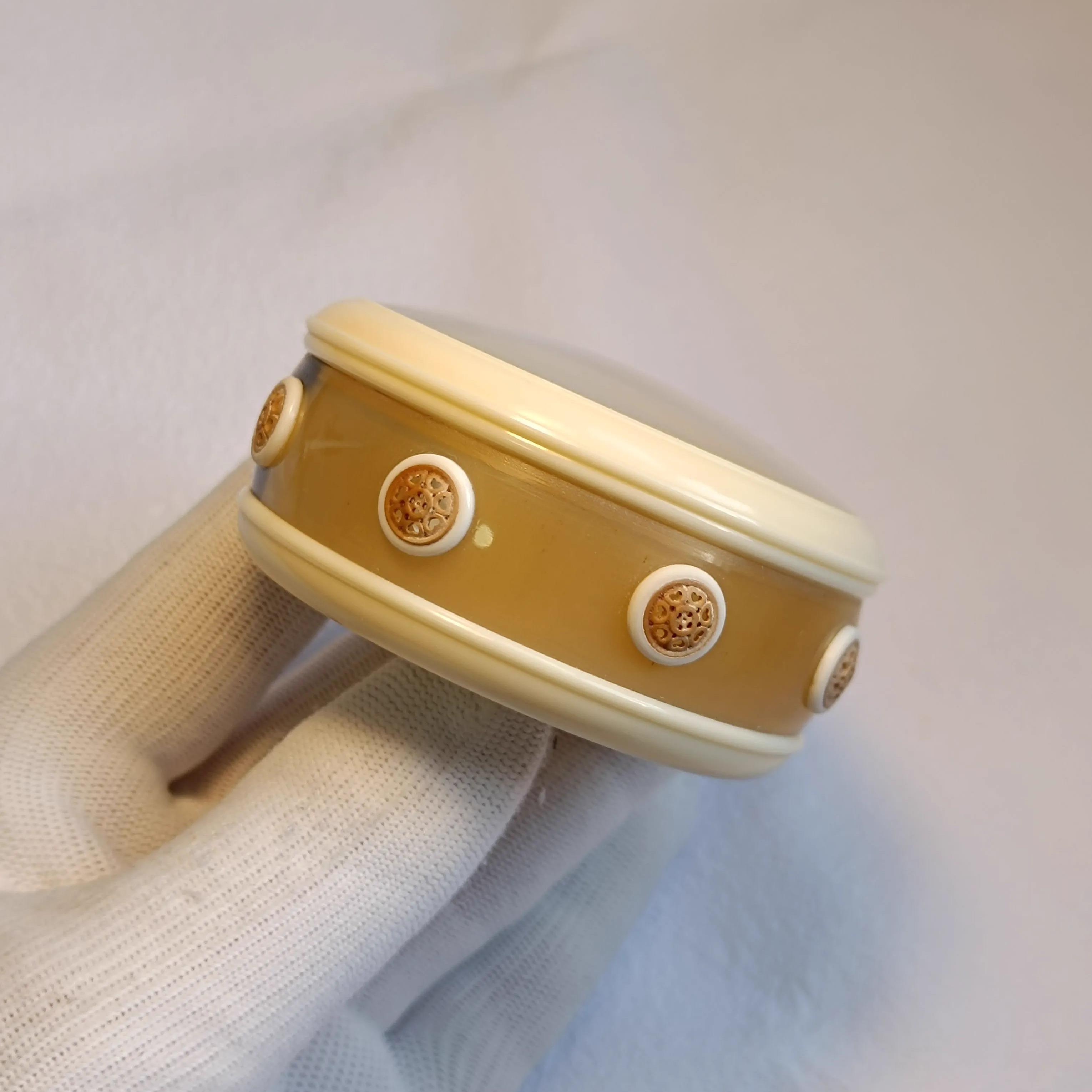 张圣林黄蛉鸣虫盒海派虫具师傅制牛角嵌橄榄核万体竹蛉盒大盒