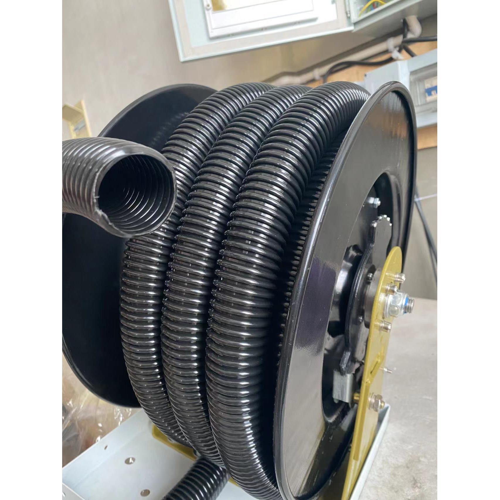 工业吸尘鼓卷轴式伸缩型气鼓自动除尘卷管器环保收线卷筒洗车卷盘