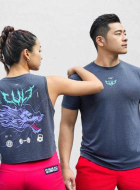 cult*rep系列-龙 | 吸汗速干透气训练Crossfit运动短袖背心