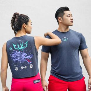 cult*rep系列-龙 | 吸汗速干透气训练Crossfit运动短袖背心
