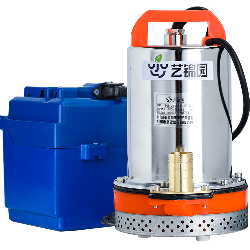 热销潜水泵充电式水泵家用抽水浇菜12v24v大功率花园便携式户外抽