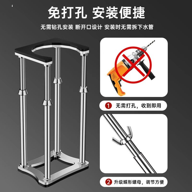 热销台下水盆支撑架不锈钢陶瓷厨房洗菜水槽卫生间洗脸盆洗手盆支
