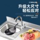 热销厨房不锈钢水槽带支架移动简易洗碗盆免打孔操作打荷台一体洗