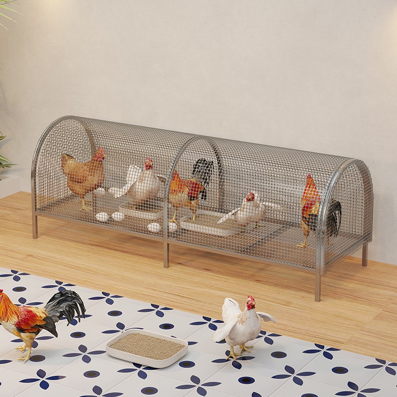 热销跑道鸡笼子家用室外大号笼铁丝网室外防雨鸡舍走地养殖笼小鸡