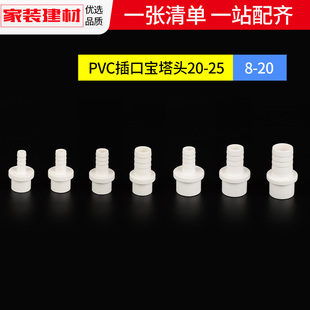 热销宝塔头pvc水管配件水箱软管快接头变径直通鱼缸上下水管塑料