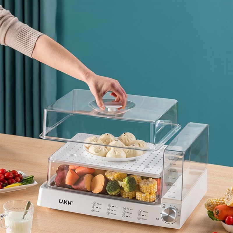 热销ukk电蒸锅配件UD-DZX-01A锅盖蒸箱上盖子定时器开关蒸围蒸板