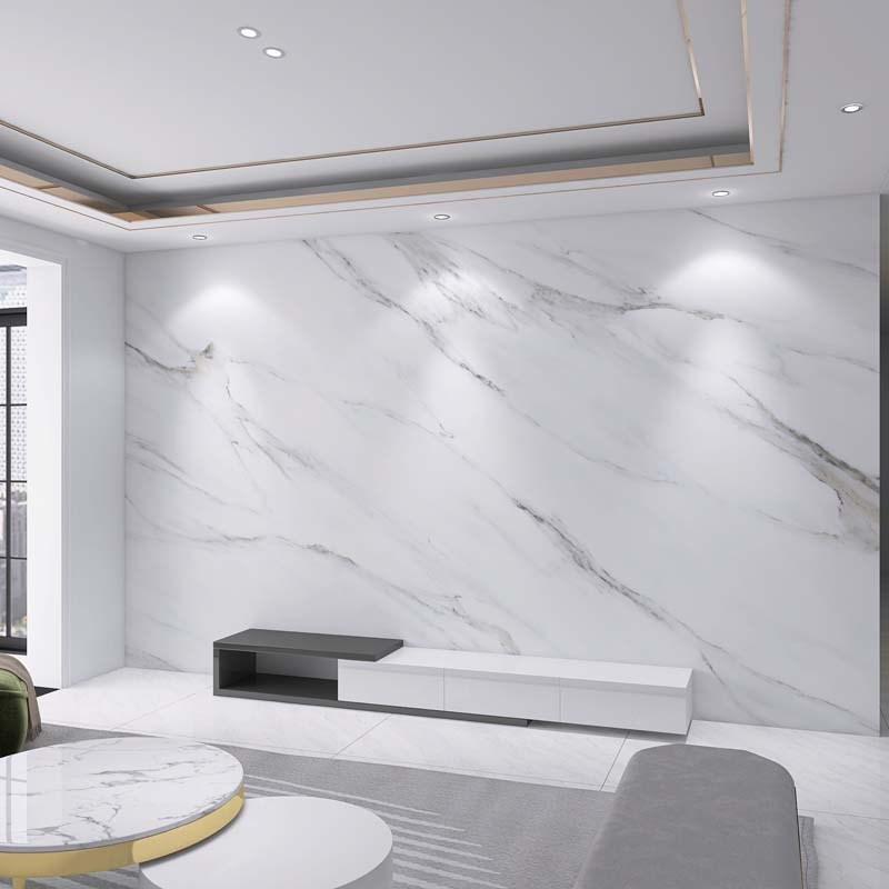 热销壁画现代简约3d立体墙纸大理石纹电视背景墙壁纸客厅壁布无缝