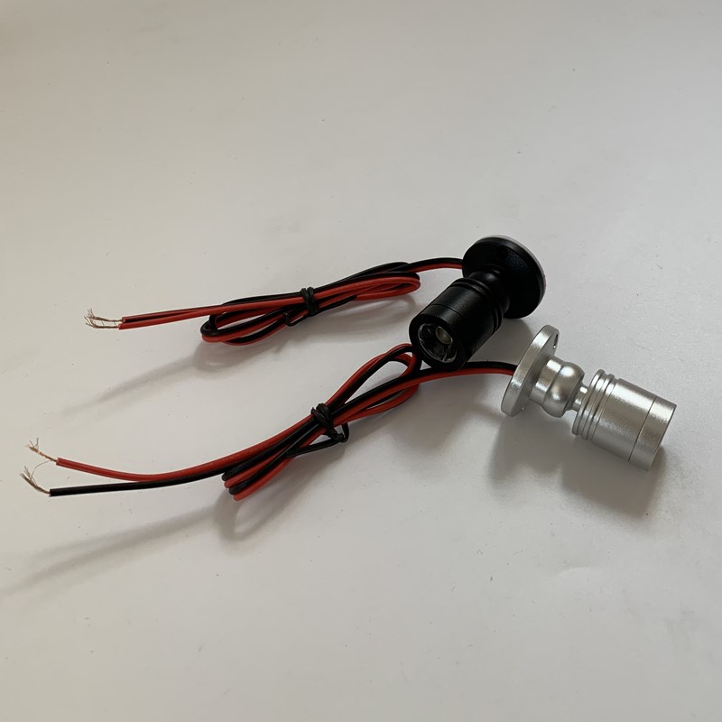 热销led迷你明装12V24V小射灯酒柜格子柜货架橱窗珠宝柜台灯1W聚