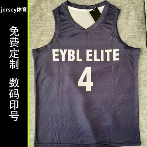 杰伦格林篮球队服团队定制美高