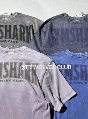 TT WOLVES独家!多色入男女同款全棉超柔软成衣染色水洗短袖T恤S22