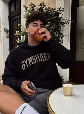 TT WOLVES独家!重磅超大落肩版型水洗全棉超柔软男女同款帽衫S67