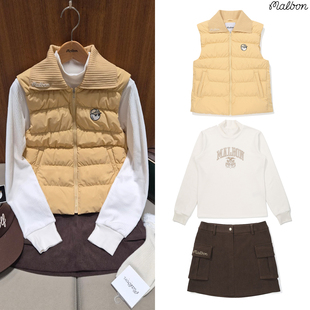 羽绒服马甲半高领长袖 套装 防走光短裙 韩国MALBON高尔夫女装 25冬季