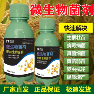 微生物菌剂甘蔗罗汉果桑叶果蔬药材菌安天下拌种真菌细菌黄叶通用