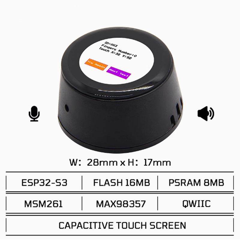 T-Circle-S3AI小智ESP32-S3带0.75英寸LCD麦克风芯德微