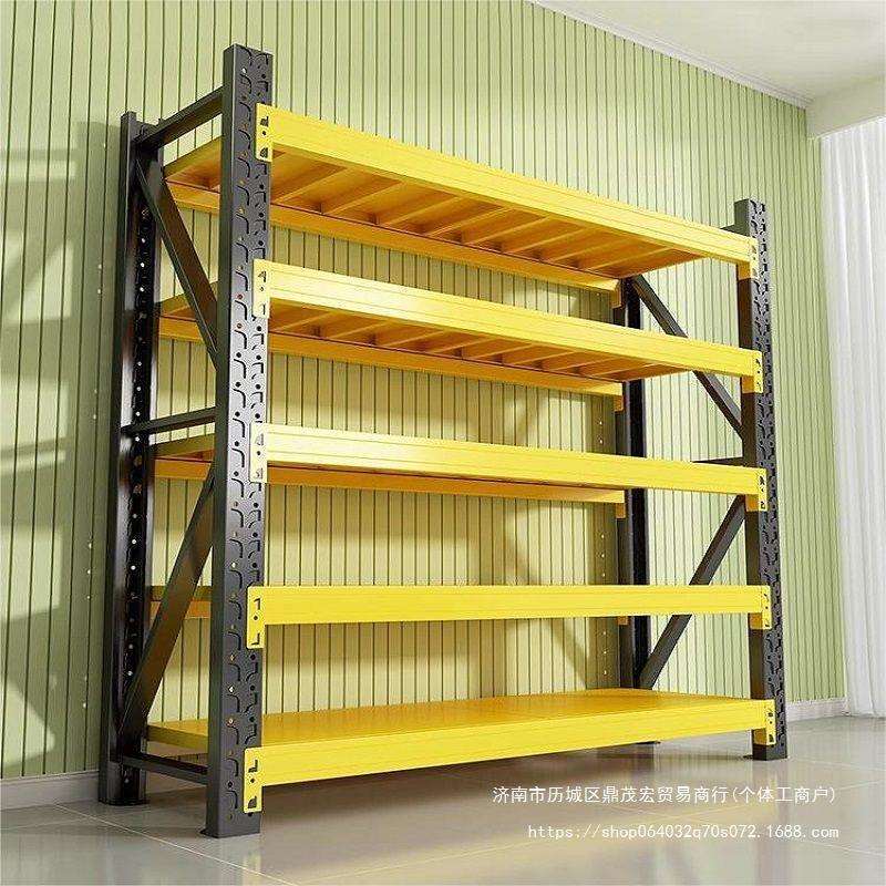 钢制货架多层仓库落地铁架家用储藏室收纳置物架商用仓储货架6层