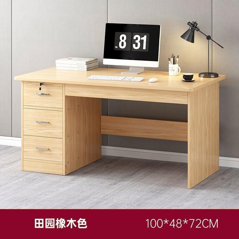 电脑桌台式家用办公桌办公室带抽屉简约现代卧室简易学生学习新品