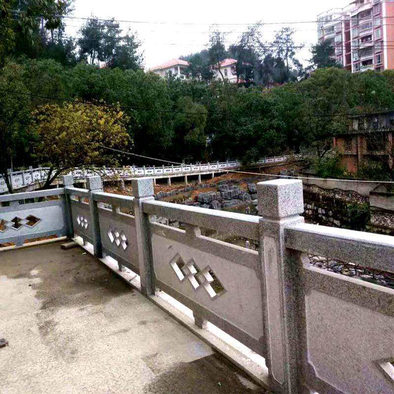 大理石天然户外石雕栏杆草白玉河道栏杆栏板价格市政景观园林栏杆