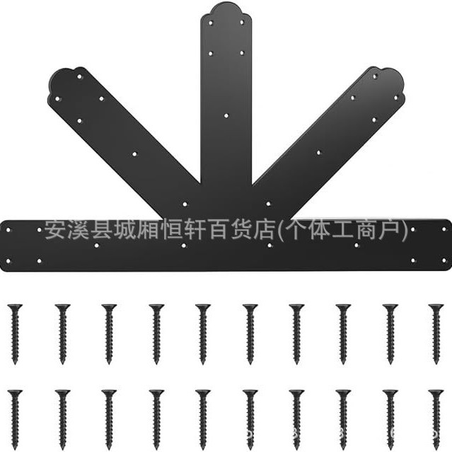 凉亭车顶板连接器6:12 节距山顶支架装饰盖板带螺栓用于木梁使用