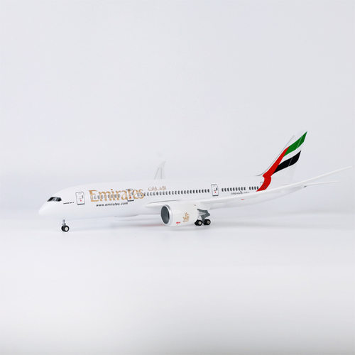 带灯43cm阿联酋航空波音787仿真民航客机飞机模型摆件Emirates