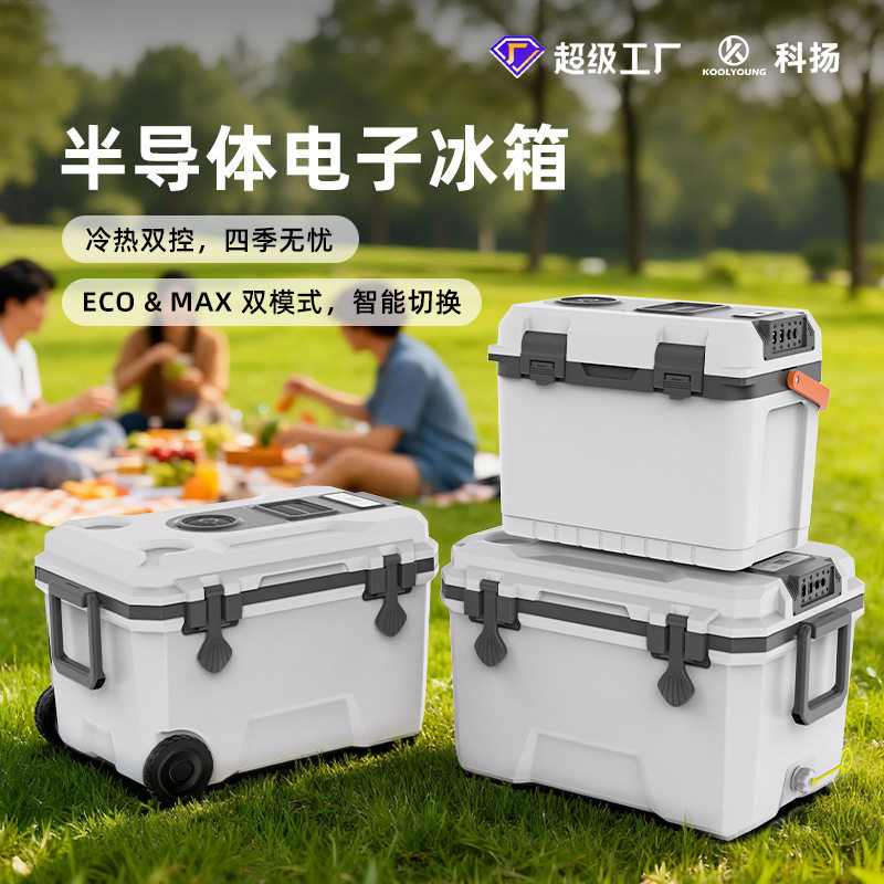 半导体电子保温箱越野户外野餐家车两用便携式车载食品保温冷藏箱