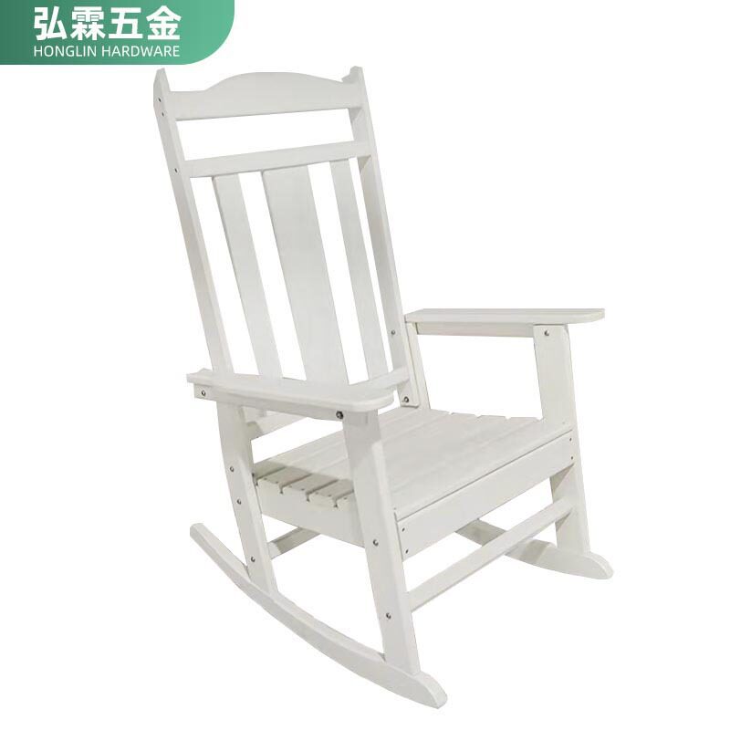 沙滩简约复古躺椅户外实木靠背阳台休闲椅原木花园休闲人青蛙椅