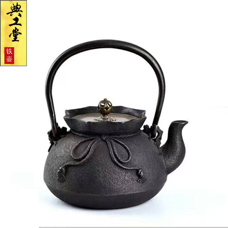 铁壶批发 无涂层内壁 蜡模工艺八方来财铁壶铸铁壶生铁茶壶烧水壶