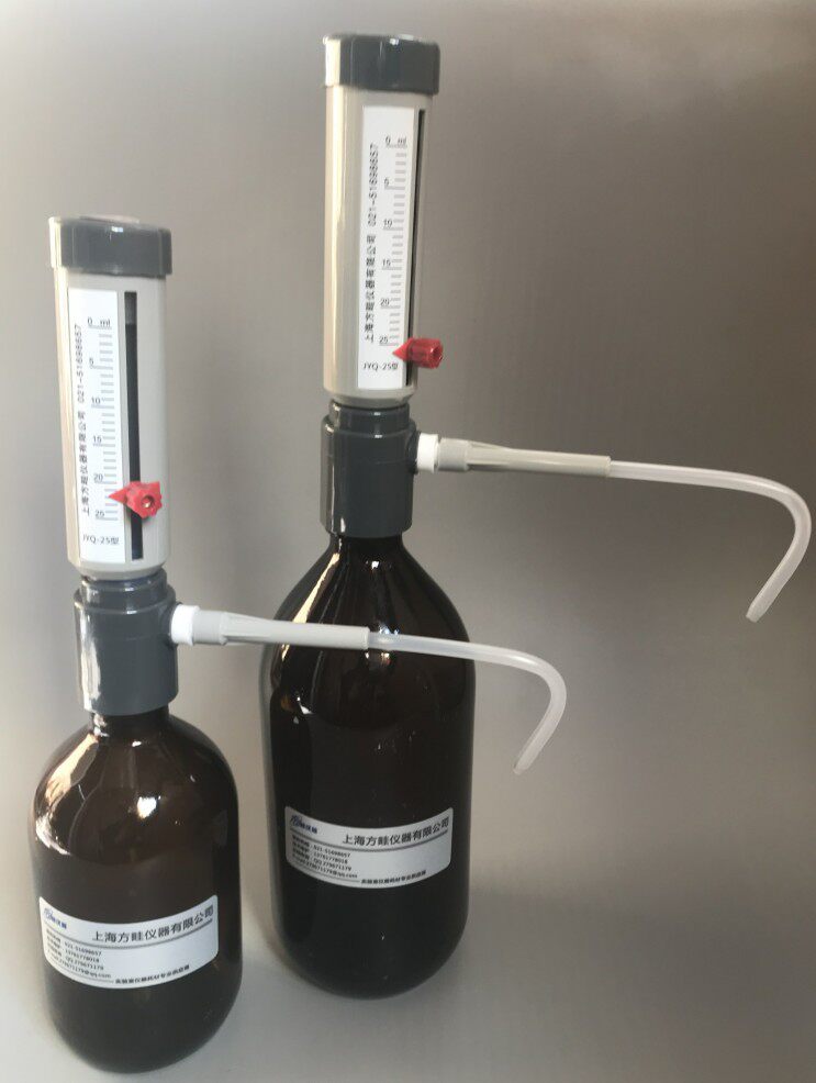 0-25ml玻璃套筒式可调定量加液器/瓶式加液器/500ML棕色瓶加液器