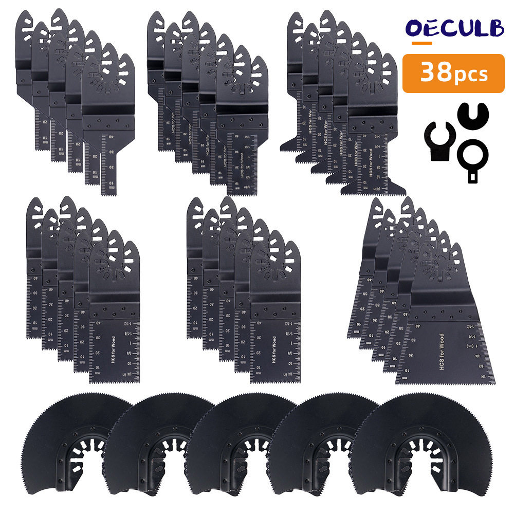 oeclub万用宝锯片木工锯子手锯锯条38件套