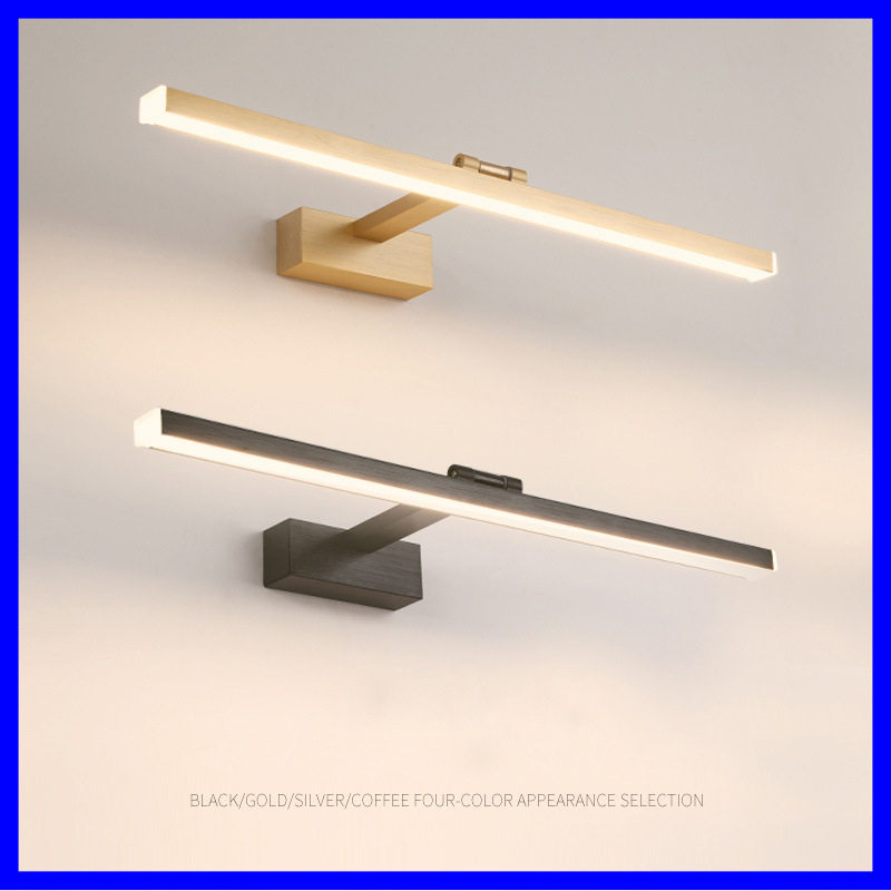 镜前灯镜柜灯led卫生间可免打孔洗漱台壁灯北欧厕所浴室柜镜子灯