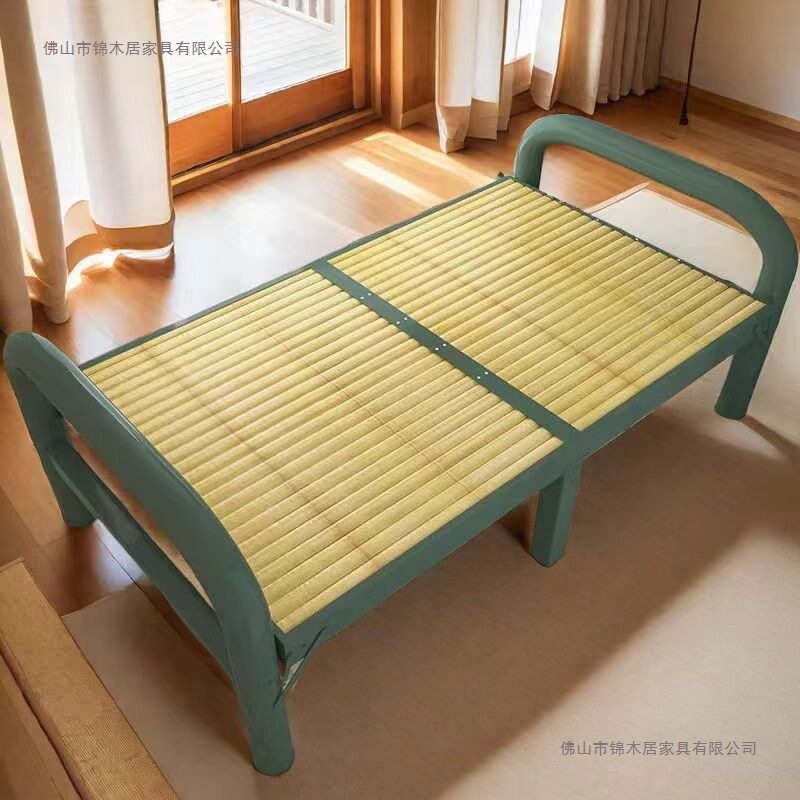 家用单人双人午休午睡竹床竹子实木板式硬板床简易加固凉床折叠床