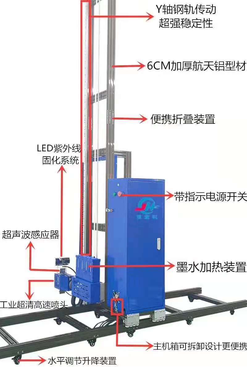 立式墙面彩绘机3D打印机