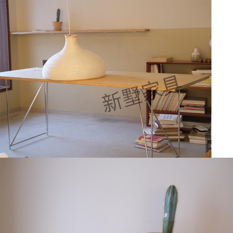 设计师款桦木海洋板不锈钢会议桌
