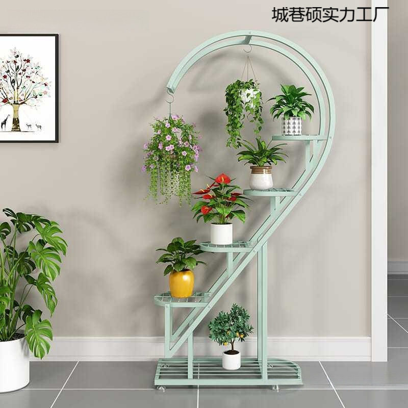 室外铁艺落地多层绿萝花架