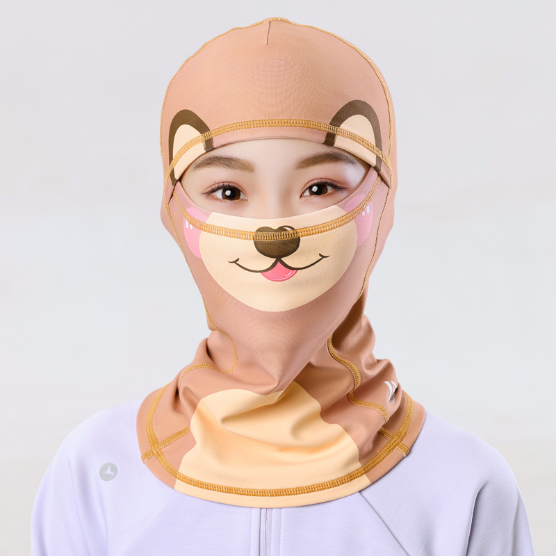 儿童滑雪头套加绒保暖冬季速干款