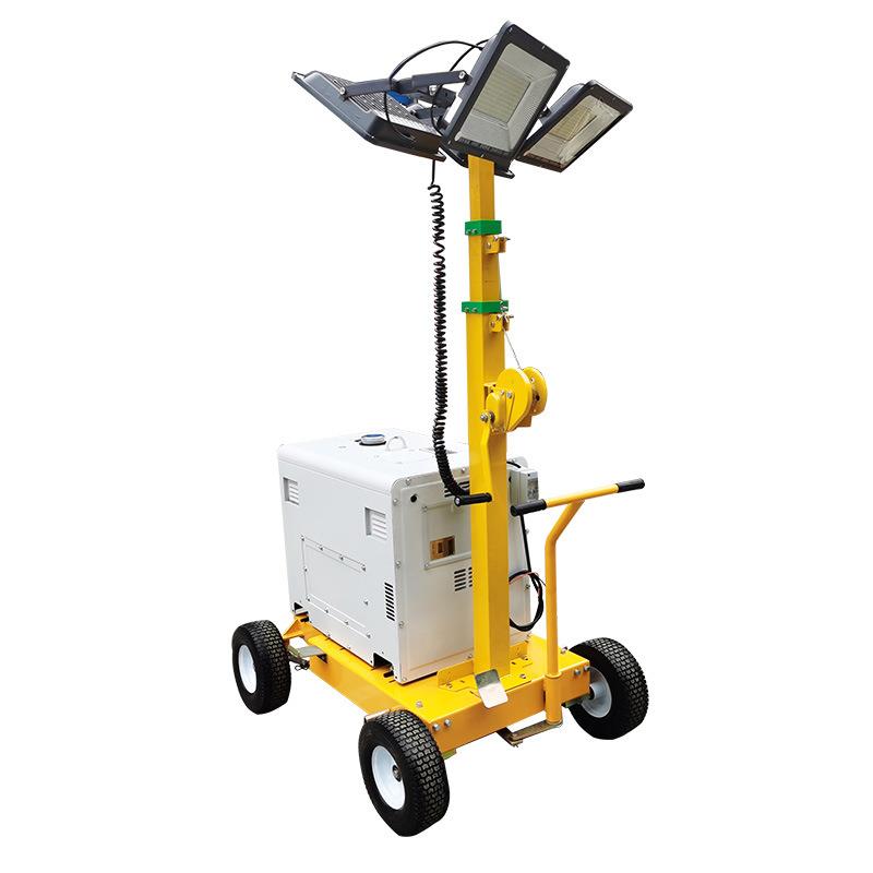 户外便携推车移动LED照明灯塔trolleymobileLEDlightingtower