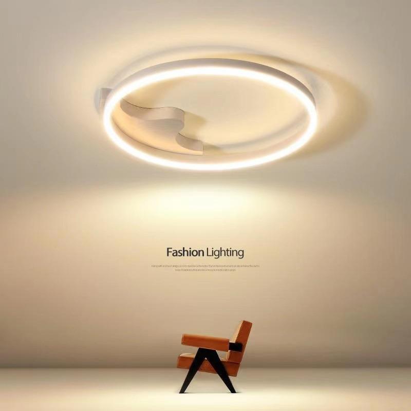 LED极简卧室吸顶灯现代简约书房灯北欧圆形儿童灯创意超薄餐厅灯