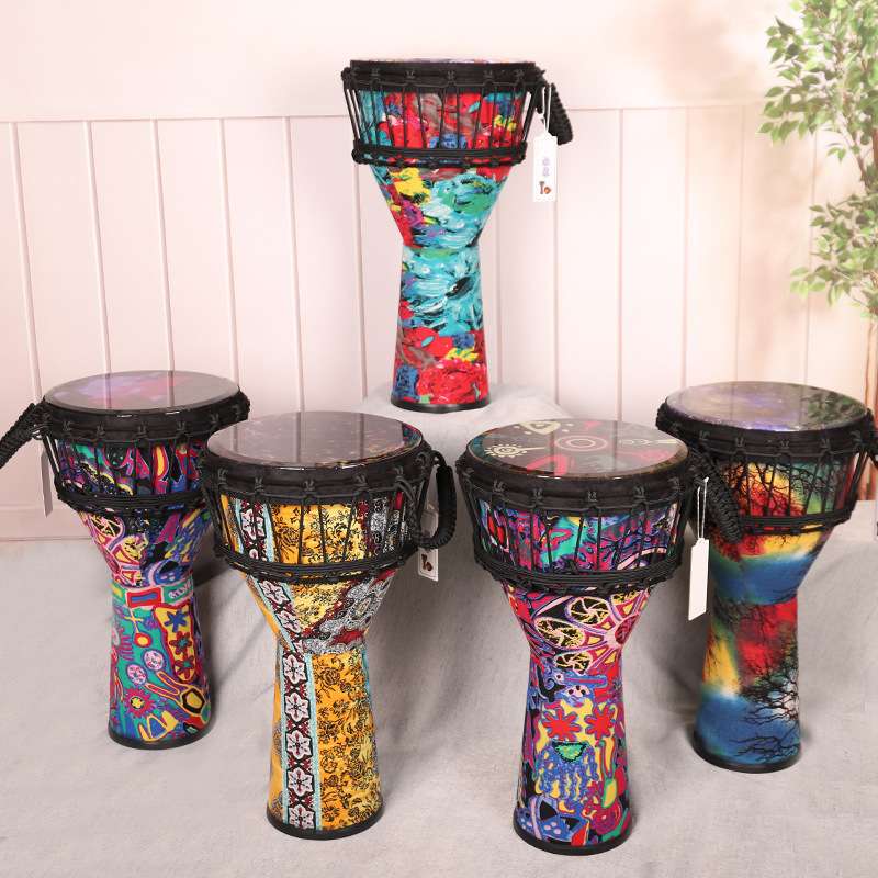 非洲鼓PVC12寸机械调音款轻量化专业演奏级12寸手鼓11寸专业