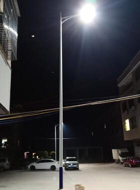 市电路灯6米锥杆金豆头A字臂100W220V厂家新农村扶贫工程亮化