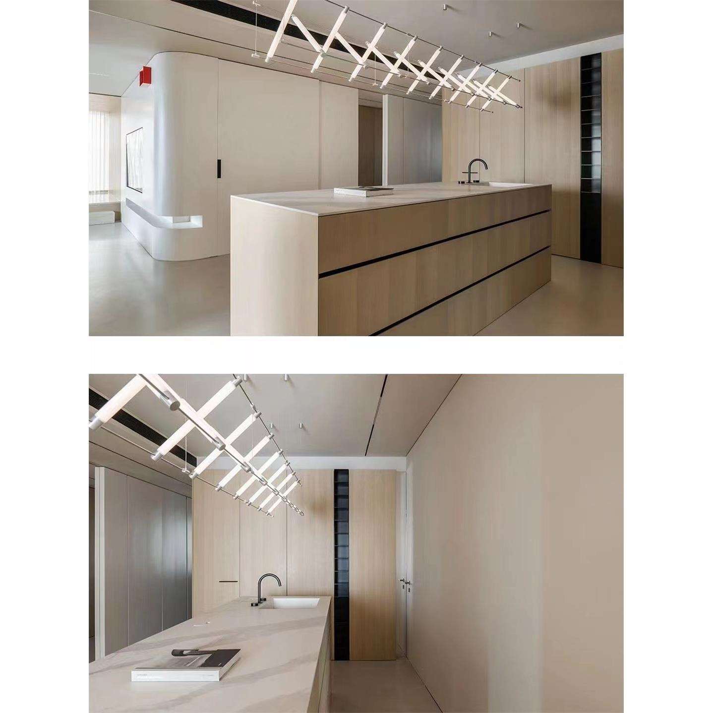 现代简约吊灯售楼部吧台展厅个性创意岛台酒吧餐厅设计师马扎灯