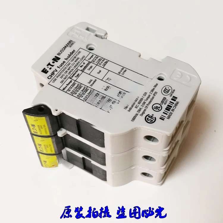 BUSSMANN熔断器底座CHPV1U/2U/CHPV3U/1IU/2IU/3IU 1000V 30A
