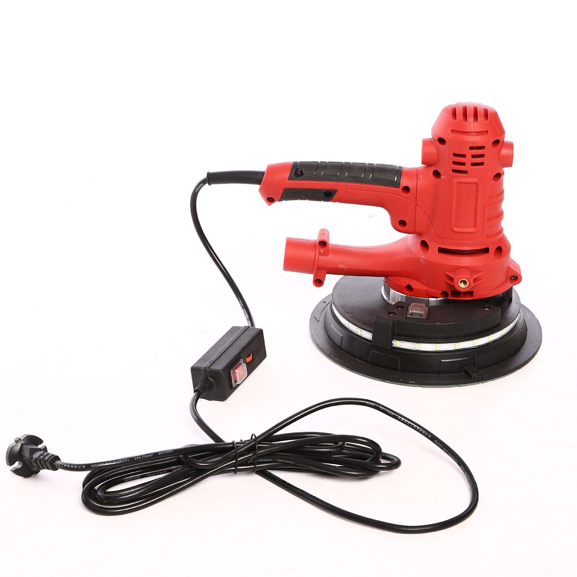 优惠促销墙面打磨机墙壁抛光机砂纸机砂轮机沙轮手持带灯自吸砂光