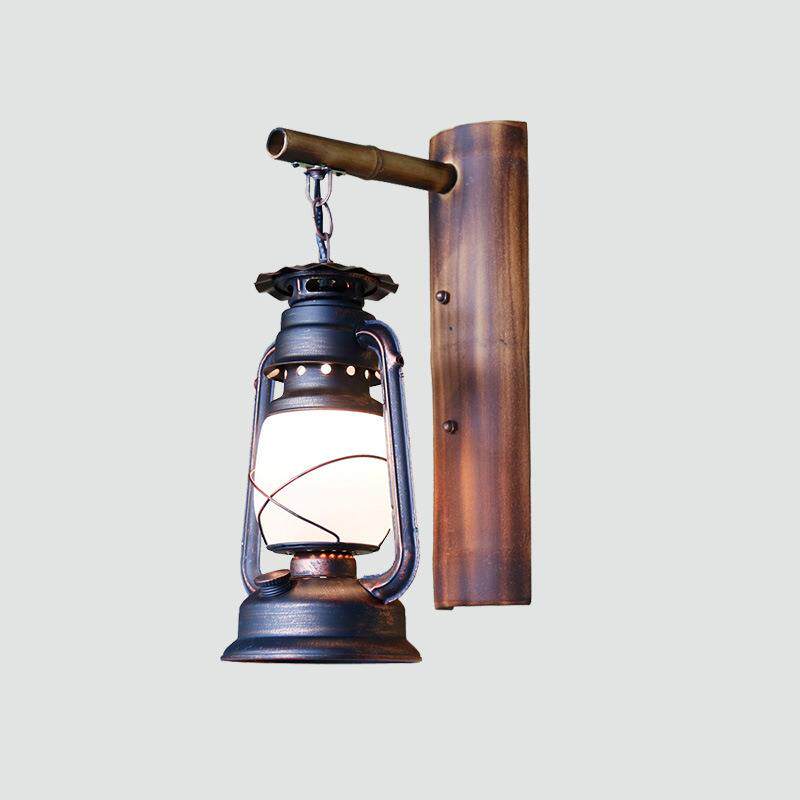 复古怀旧美式乡村灯具过道楼梯走廊卧室仿古墙灯创意铁艺马灯壁灯