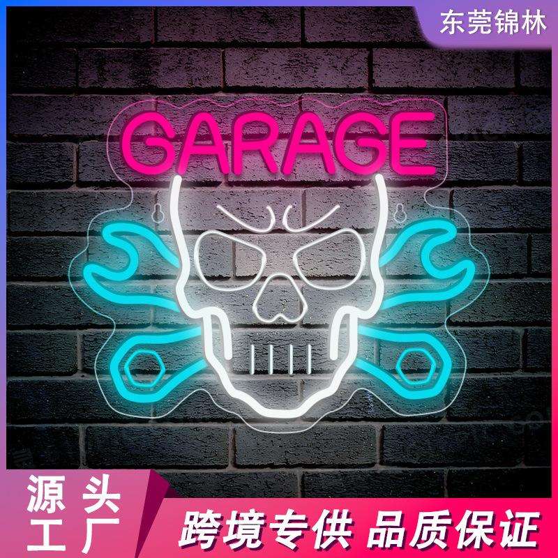 跨境led霓虹灯维修厂扳手发动机亚克力霓虹灯节日氛围灯工厂直销