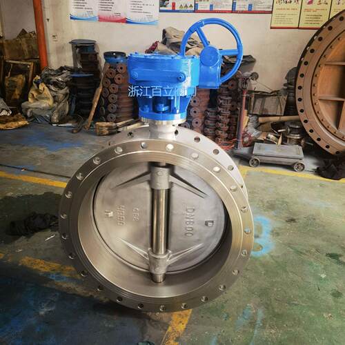 双偏心软密封不锈钢法兰蝶阀D42X-10PDN800DN1200