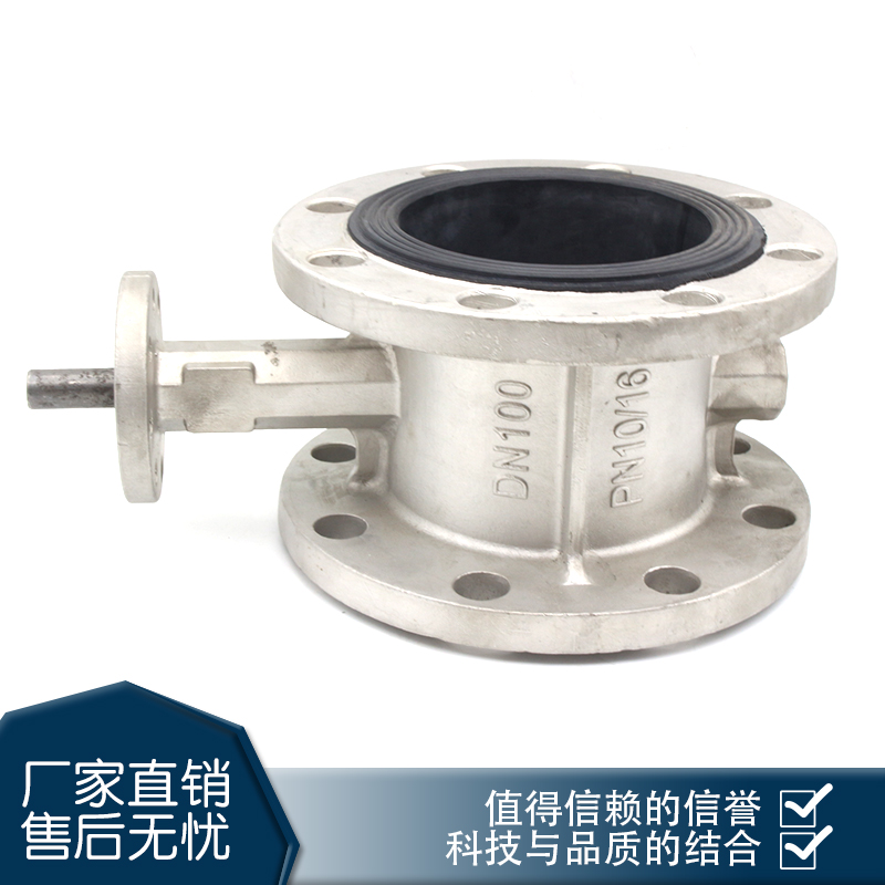 D41X-16P 304不锈钢法兰式蝶阀配电动气动软密封DN506580100125