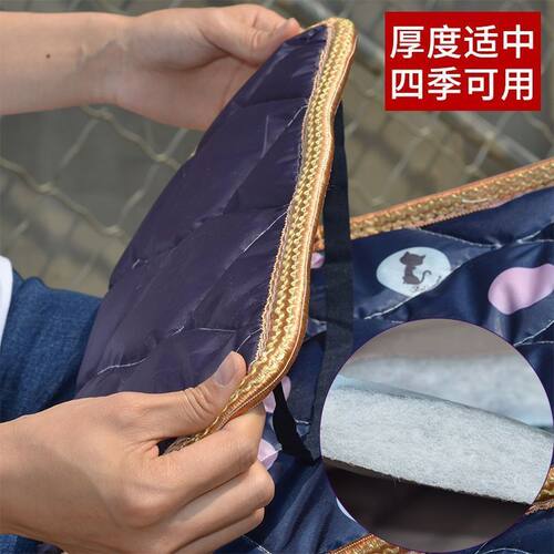 极速挡风被电动车秋冬加绒电动机车防风罩防水雨护胸保暖两件式加